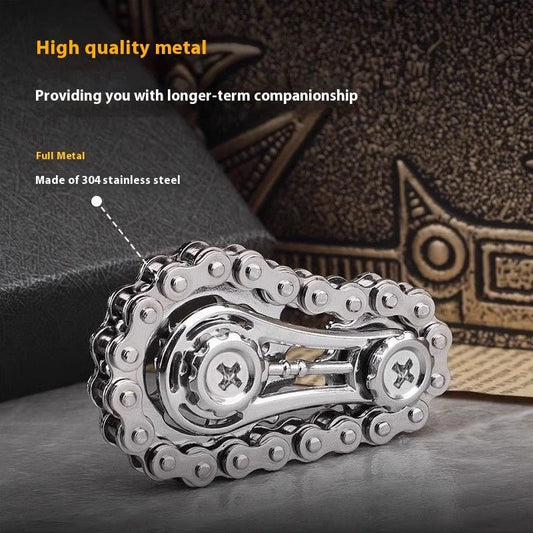 Metal Fidget Chain Toy – Handmade Sensory Spinner & Stress Relief for Kids & Adults | Customizable, Mini & Desk Fidget Toys