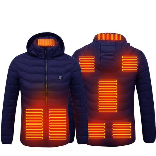 Heated Jacket for Winter – Electric Thermal Coat with Cotton Lining, Winter Warm Heating Vest for Men
