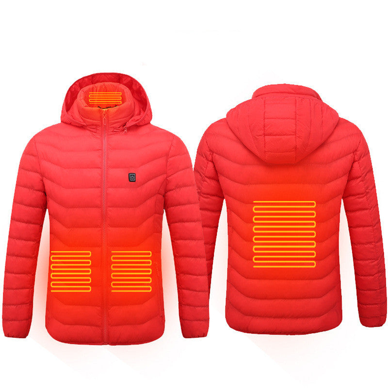Heated Jacket for Winter – Electric Thermal Coat with Cotton Lining, Winter Warm Heating Vest for Men