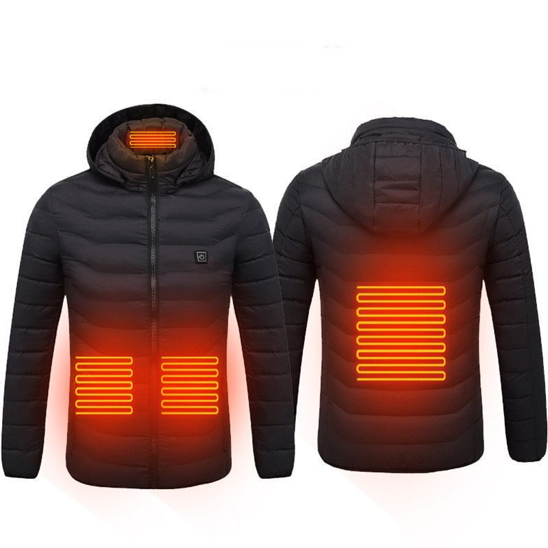 Heated Jacket for Winter – Electric Thermal Coat with Cotton Lining, Winter Warm Heating Vest for Men