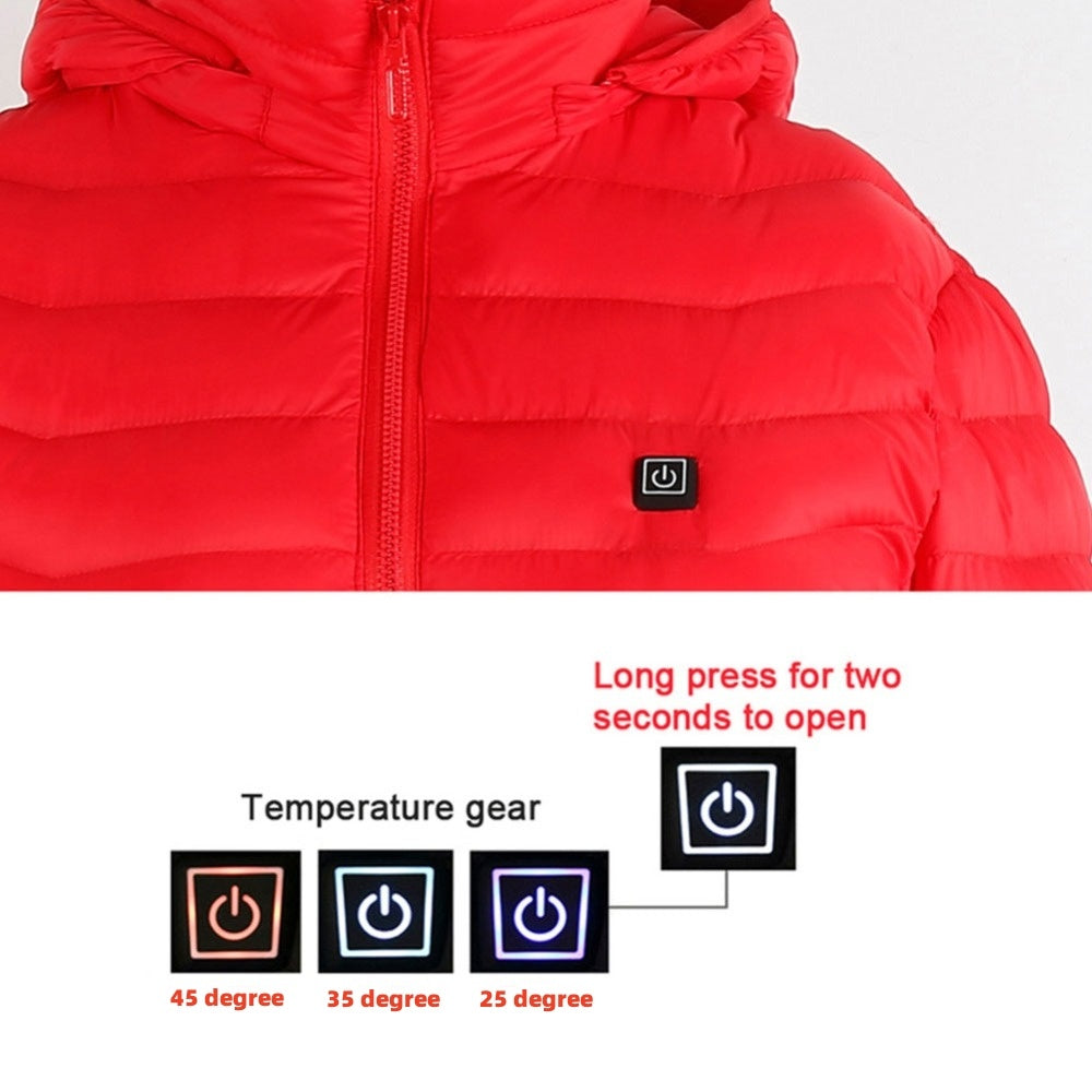 Heated Jacket for Winter – Electric Thermal Coat with Cotton Lining, Winter Warm Heating Vest for Men