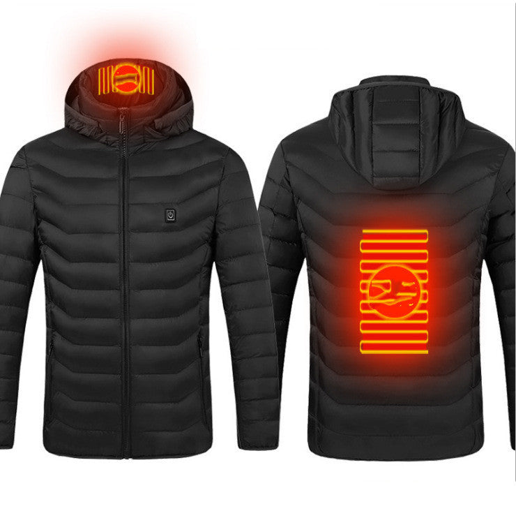 Heated Jacket for Winter – Electric Thermal Coat with Cotton Lining, Winter Warm Heating Vest for Men