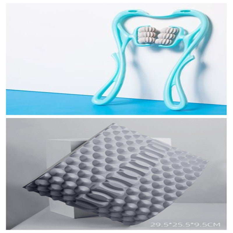 Neck Massager Tool Upto Six-wheel Manual Multifunctional Roller