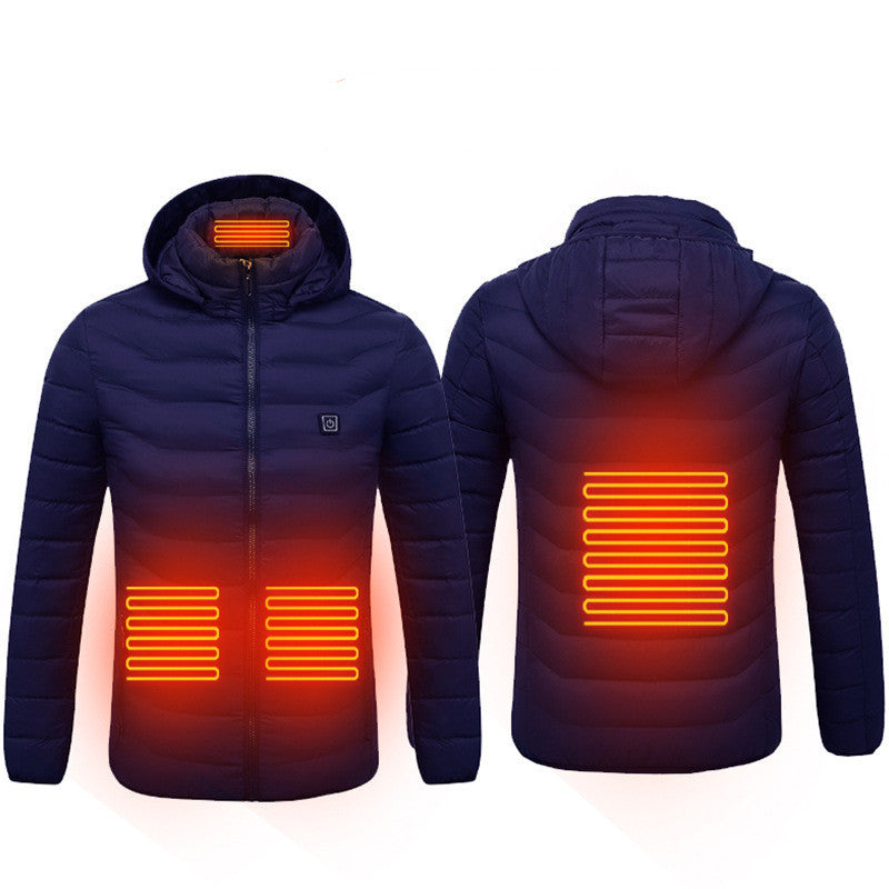 Heated Jacket for Winter – Electric Thermal Coat with Cotton Lining, Winter Warm Heating Vest for Men