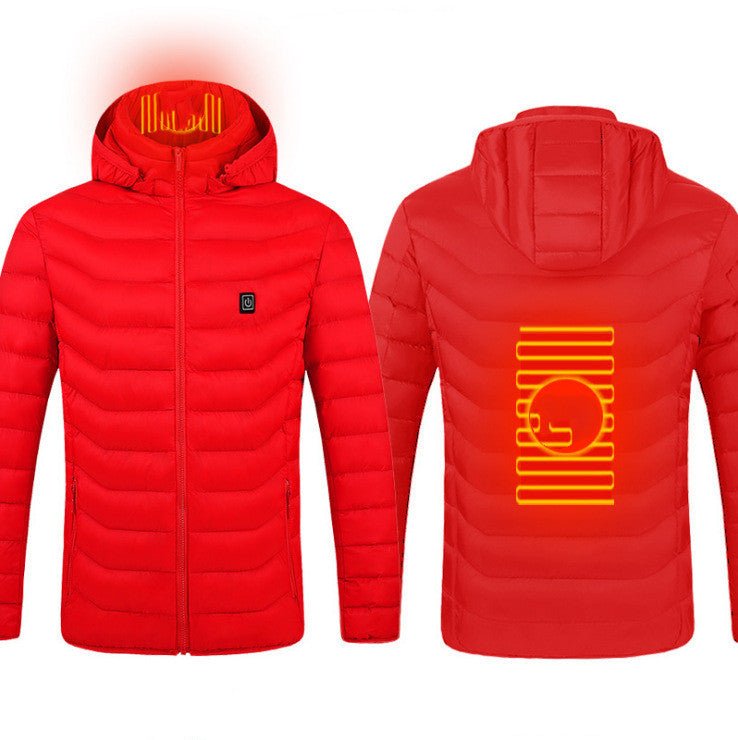 Heated Jacket for Winter – Electric Thermal Coat with Cotton Lining, Winter Warm Heating Vest for Men