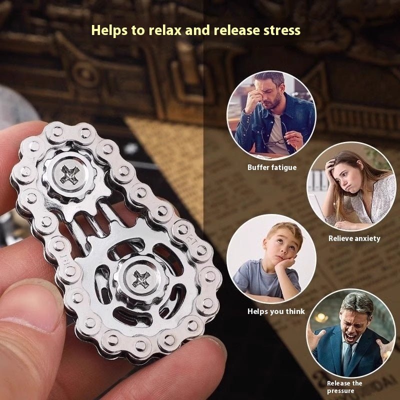 Metal Fidget Chain Toy – Handmade Sensory Spinner & Stress Relief for Kids & Adults | Customizable, Mini & Desk Fidget Toys
