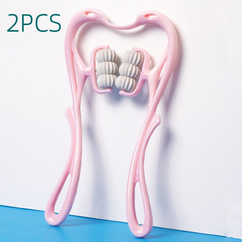 Neck Massager Tool Upto Six-wheel Manual Multifunctional Roller