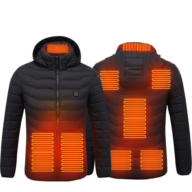 Heated Jacket for Winter – Electric Thermal Coat with Cotton Lining, Winter Warm Heating Vest for Men