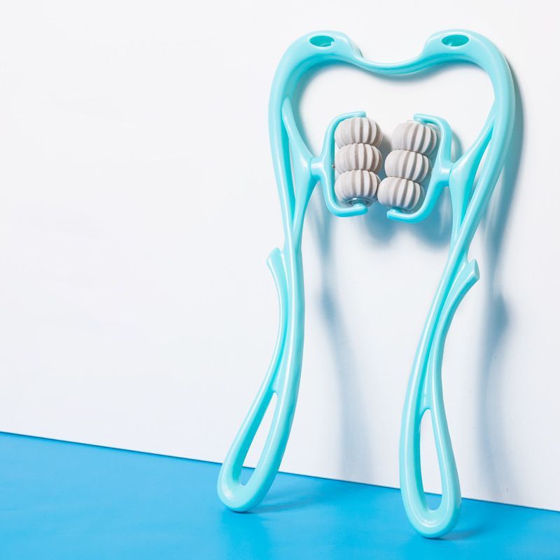 Neck Massager Tool Upto Six-wheel Manual Multifunctional Roller