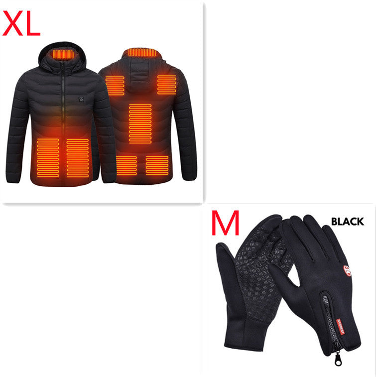 Heated Jacket for Winter – Electric Thermal Coat with Cotton Lining, Winter Warm Heating Vest for Men