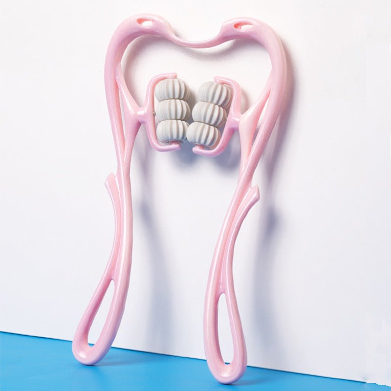 Neck Massager Tool Upto Six-wheel Manual Multifunctional Roller