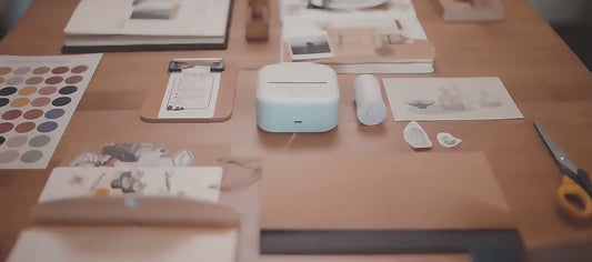 Portable Mini Thermal Label Printer - Bluetooth Photo Printer, Student Wrong Question Printer, Home Price Tag Maker